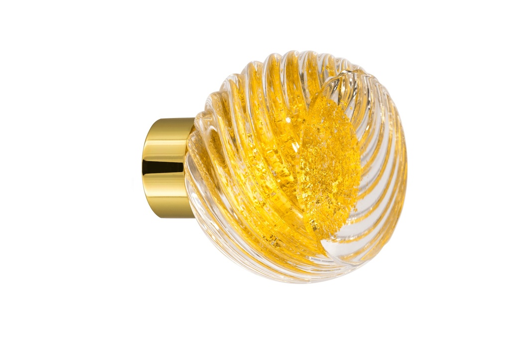 [66419ORO-3542124] Bouton de porte collection Alberto - Or - Sphère tronquée Ø55 mm (Placard, Laiton Poli)