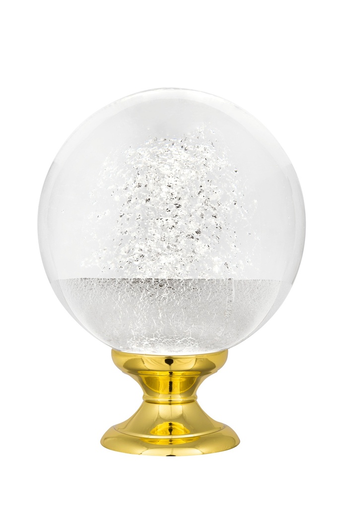 [65419ARG-42103124] Boule d'escalier collection Alberto - Argent (Embase Classique, Laiton Poli)