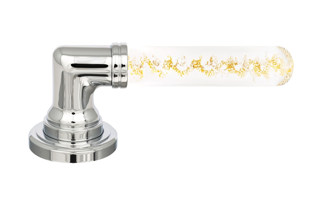 [B1105ORO-43129] Door handle collection Helia - Gold (Chrome)