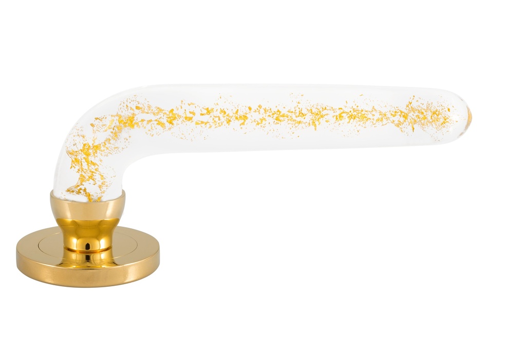 Door handle collection Winglass - Gold - Smooth 168 × 57 mm (Polished Brass)